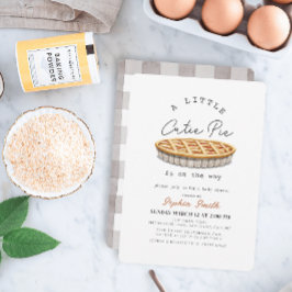 Eine kleine Süsse Pie Erntedank White Baby Dusche Einladung