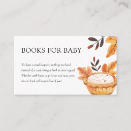 Eine kleine Süsse Pie Fall Blumenbücher für Baby Begleitkarte