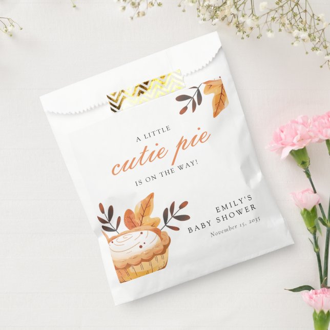 Eine kleine Süsse Pie Fall Floral Baby Dusche Geschenktütchen (Versiegelt)