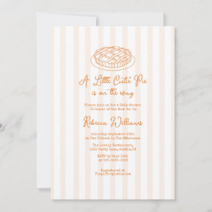 Eine kleine Süsse Pie ist auf der Way Baby Dusche Einladung