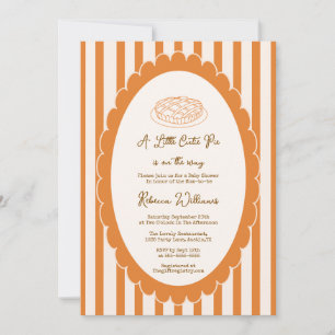 Eine kleine Süsse Pie ist unterwegs Baby Dusche Einladung