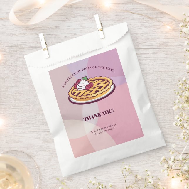 Eine kleine Süsse Pie Minimalistische Lila Babydus Geschenktütchen (Ausgeschnitten)