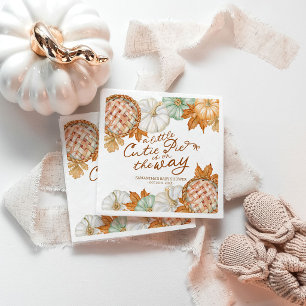 Eine kleine süße Torte Herbst-Baby-Party Serviette