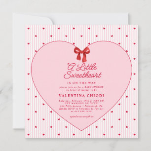 Eine kleine süße Valentins-Schatz-Baby-Party Einladung