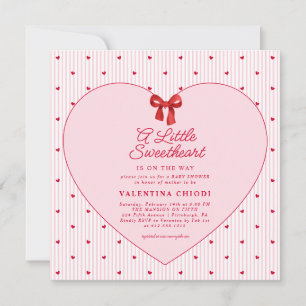 Eine kleine süße Valentins-Schatz-Baby-Party Einladung