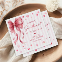 Eine kleine Süße Valentins-Schleife Baby Shower
