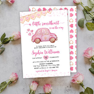 Eine kleine süße Valentins-Schlitten-Babyparty in  Einladung