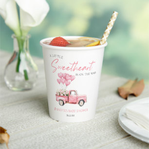 Eine kleine Süße Valentinstag-Baby-Party Pappbecher
