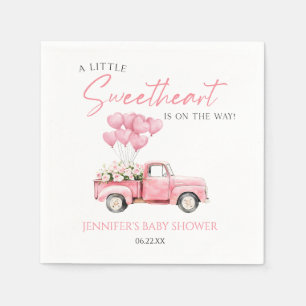 Eine kleine Süße Valentinstag-Baby-Party Serviette