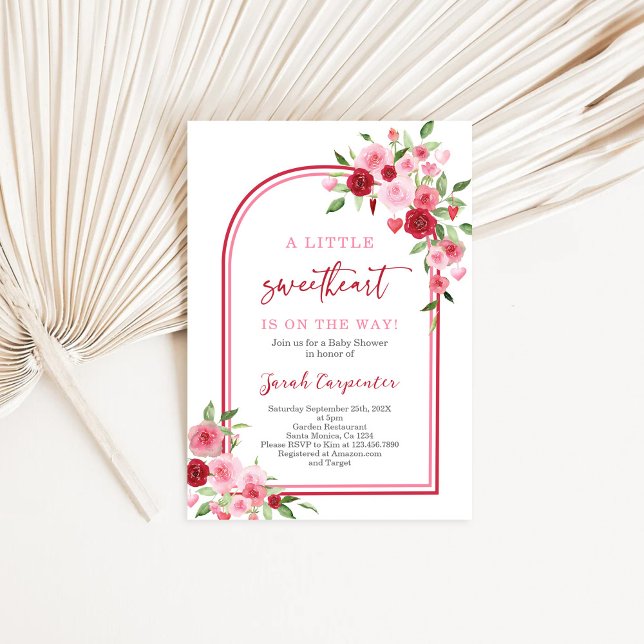 Eine kleine Sweetheart Baby-Dusche Einladung (Von Creator hochgeladen)