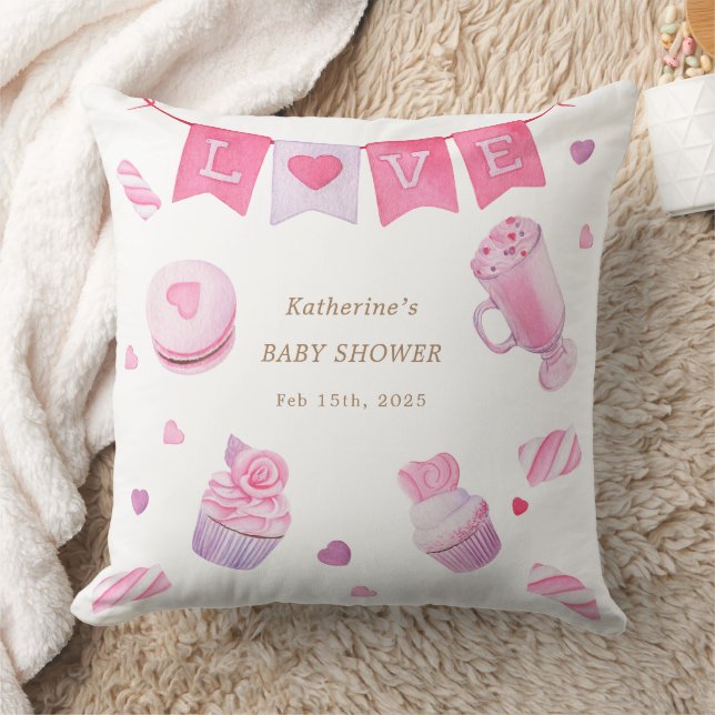 Eine kleine Sweetheart Baby-Dusche Kissen (Decke)