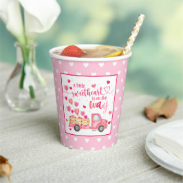 Eine kleine Sweetheart Baby-Dusche Pappbecher