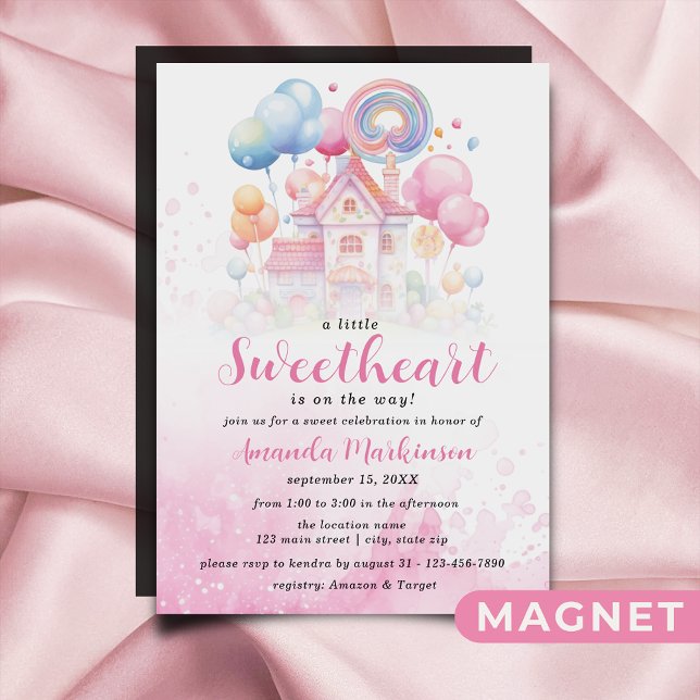 Eine kleine Sweetheart Candy Baby Dusche Einladung (Von Creator hochgeladen)