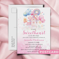 Eine kleine Sweetheart Candy Baby Dusche Einladung