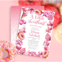 Eine kleine Sweetheart Candy Frame Girl Baby Dusch