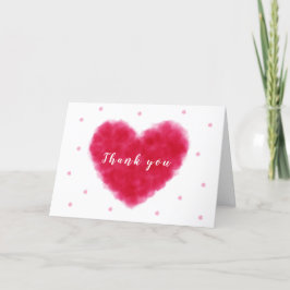 Eine kleine Sweetheart Valentines Babydusche Dankeskarte