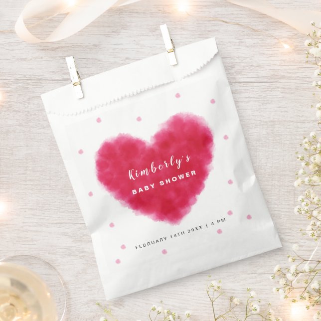Eine kleine Sweetheart Valentines Babydusche Geschenktütchen (Ausgeschnitten)