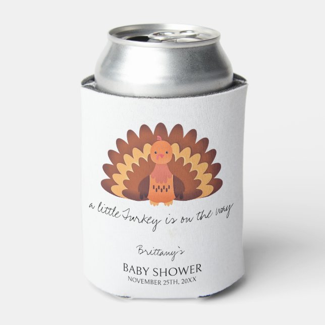 Eine kleine türkische Erntedank-Kinderdusche Dosenkühler (Kanne Vorderseite)