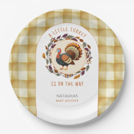 Eine kleine türkische Erntedank-Kinderdusche Pappteller