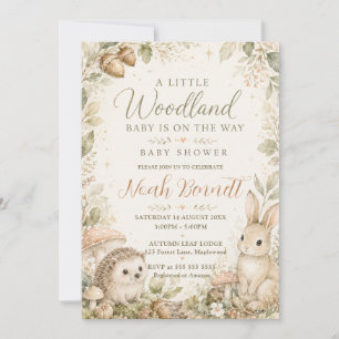 Eine kleine Wald-Baby-Party Einladung