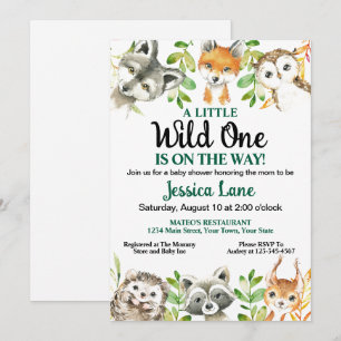 Eine kleine Wild One Baby Dusche Einladung