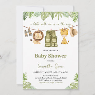 Eine kleine Wild One Baby Dusche Einladung
