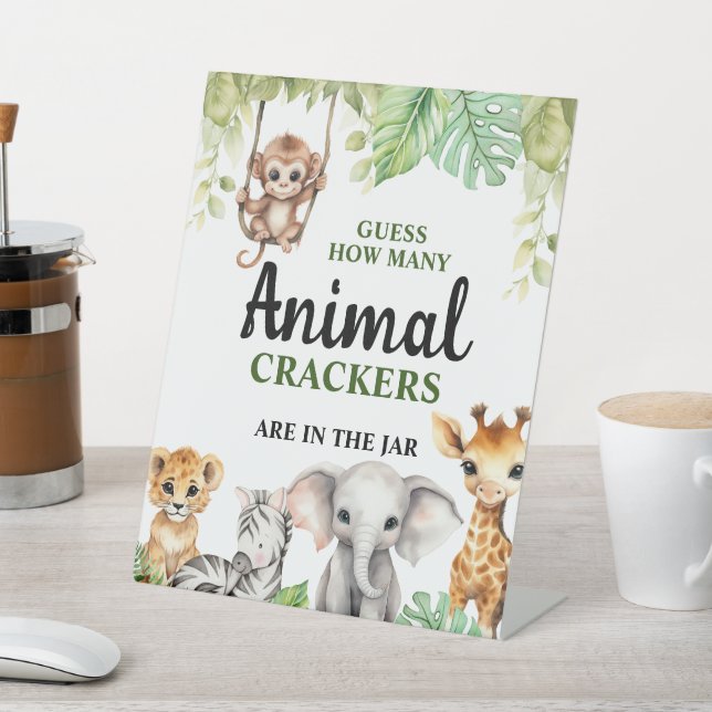 Eine kleine Wild One Baby Dusche Sockelschild (In SItu)