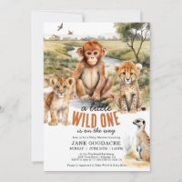 Eine kleine Wild One Safari Animals Kinderdusche
