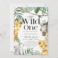 Eine kleine Wild One Safari Jungle Animal Baby Dus