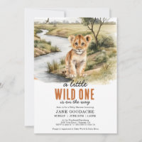 Eine kleine Wild One Safari Tier Baby Dusche