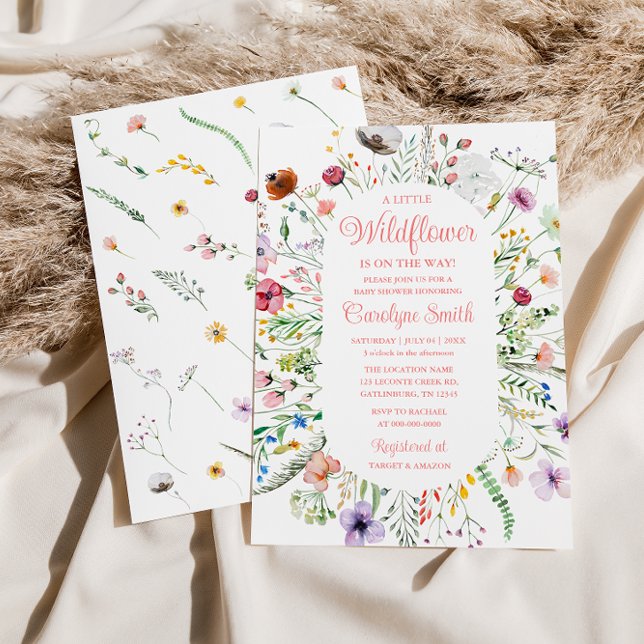 Eine kleine Wildblume Babydusche bestellen Einladung (Von Creator hochgeladen)