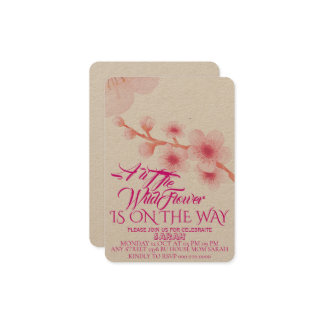 Eine kleine Wildblume Babydusche laden Sie ein