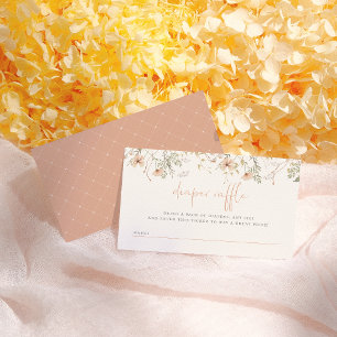 Eine kleine Wildblume Boho Diaper Raffle Baby Dusc Begleitkarte