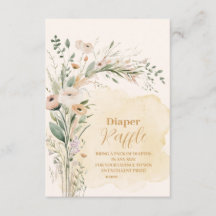 Eine kleine Wildblume Boho Nature Diapper Raffle