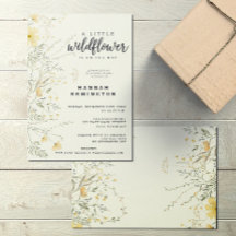 Eine kleine Wildblume gelbe Wasserfarbendusche