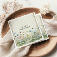 Eine kleine Wildblume Girl Baby Dusche I