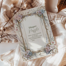 Eine kleine Wildblume Girl Diapper Raffle