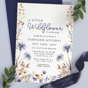 Eine kleine Wildblume ist auf dem Weg Baby Shower Einladung