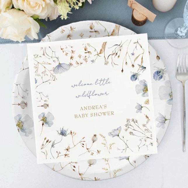 Eine kleine Wildblume ist auf dem Weg zur Babydusc Serviette (Von Creator hochgeladen)