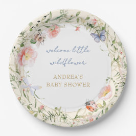 Eine kleine Wildblume ist unterwegs mit einer Baby Pappteller