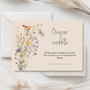 Eine kleine Wildblume mit Baby-Duschkarte Begleitkarte