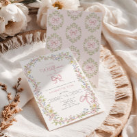 Eine kleine Wildblume pinkfarbener Rahmen Babydusc