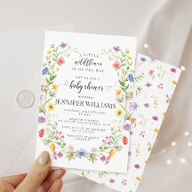 Eine kleine Wildblume Wiese Blume Baby Dusche