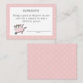 Eine kleine Wildblume-Windelkarte Begleitkarte