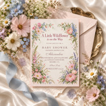 Eine kleine Wildblumen-Baby-Party