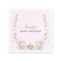 Eine kleine Wildblumen-Baby-Party