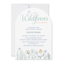 Eine kleine Wildblumen-Boho-Baby-Shower-Einladung