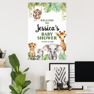 Eine kleine wilde Baby Shower  Poster