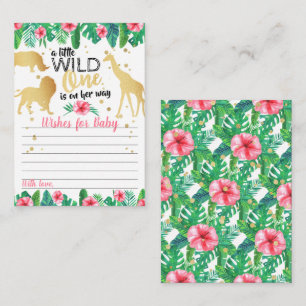 Eine kleine wilde ist auf dem Weg Mädchen Babydusc Hinweiskarte