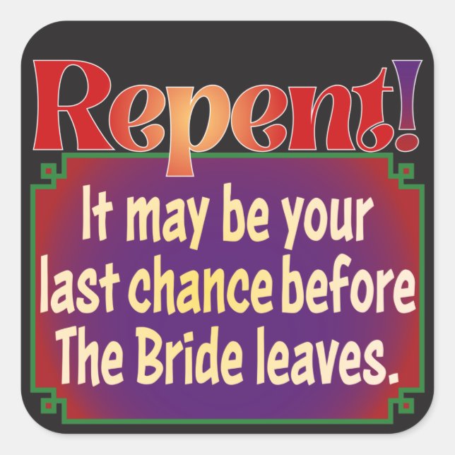 Eine kluge COVID-19-Reaktion Quadratischer Aufkleber (Vorderseite)